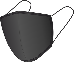 Kokvilnas sejas maska BLACK-BLACK 1401165